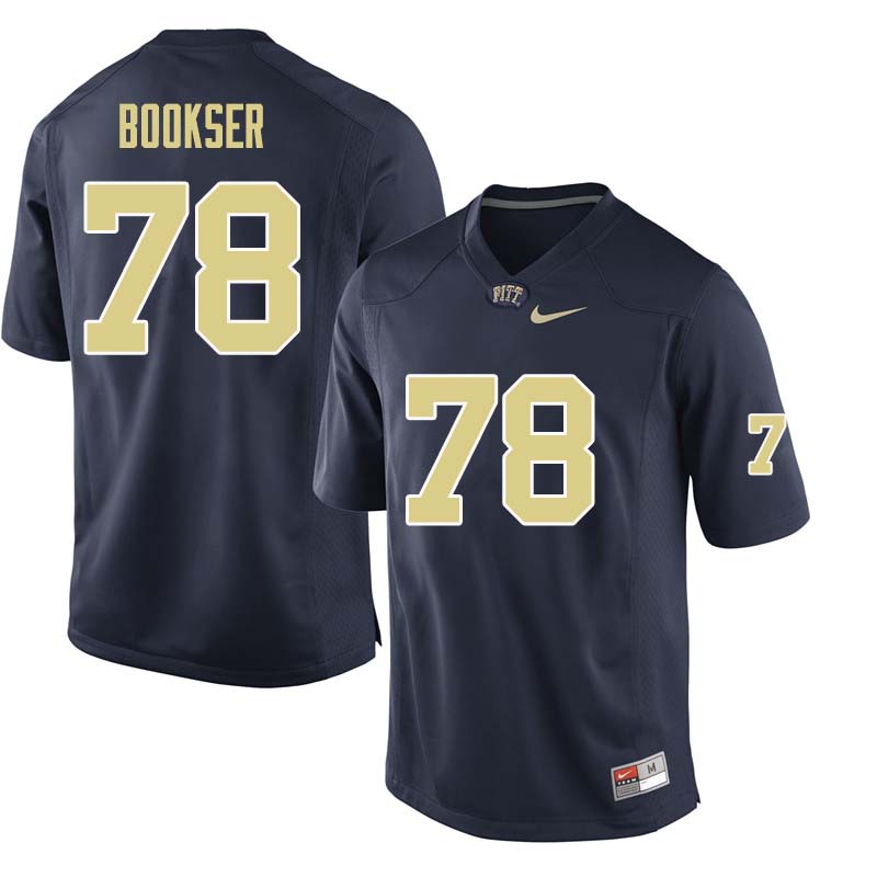 Men #78 Alex Bookser Pittsburgh Panthers College Football Jerseys Sale-Navy